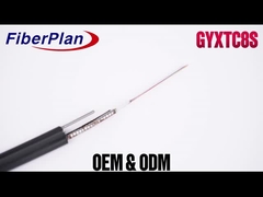 Figura 8 Cabos blindados de fibra óptica de modo único multi-modo 6 de núcleo de arame de aço com suporte GYXTC8S